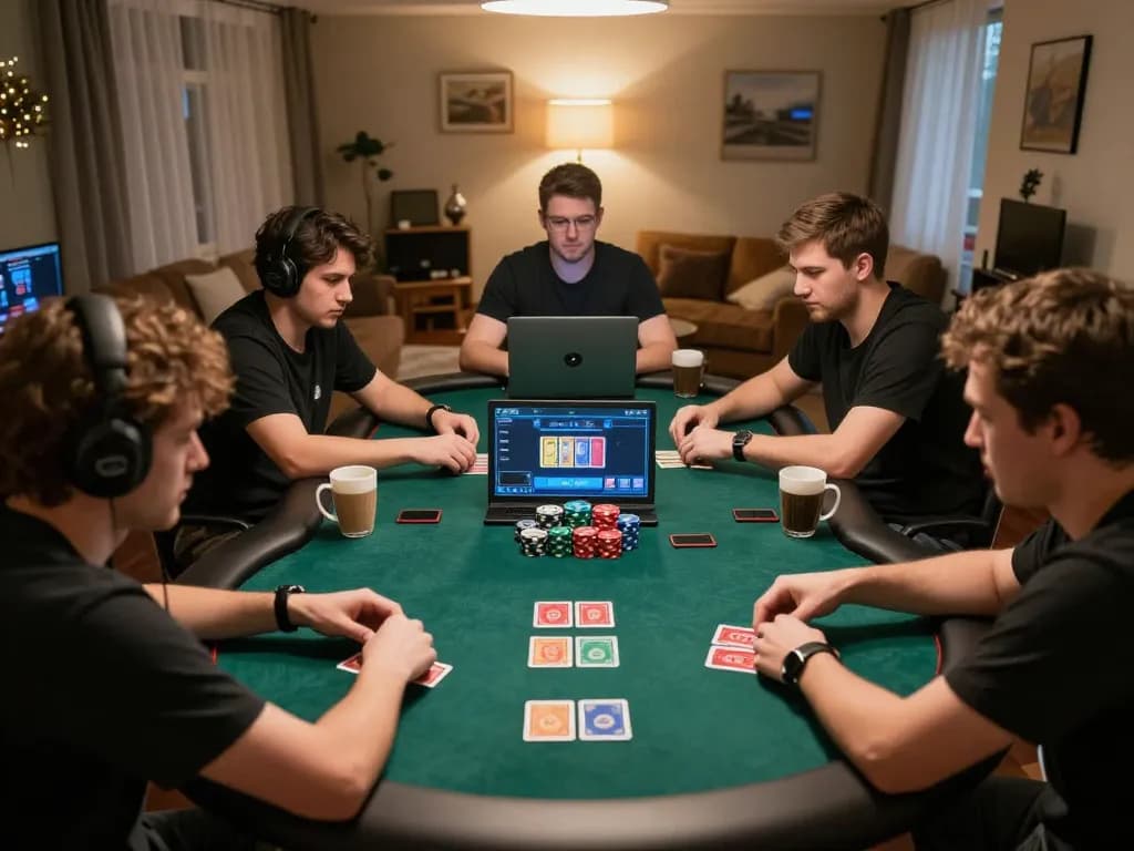 Players engaged in a digital poker game on mb668, showcasing strategies and competitive spirit.