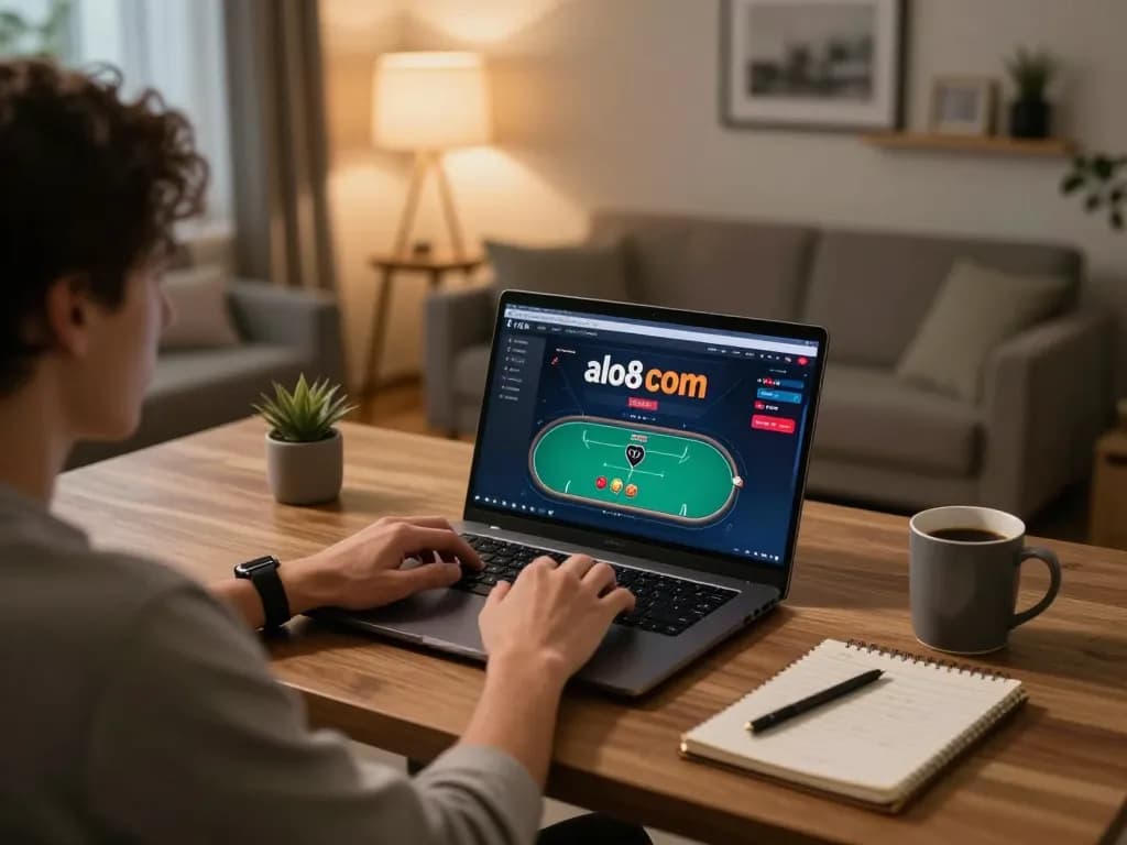 Discover exciting gameplay on alo8 com through immersive online poker experiences in a cozy home setting.