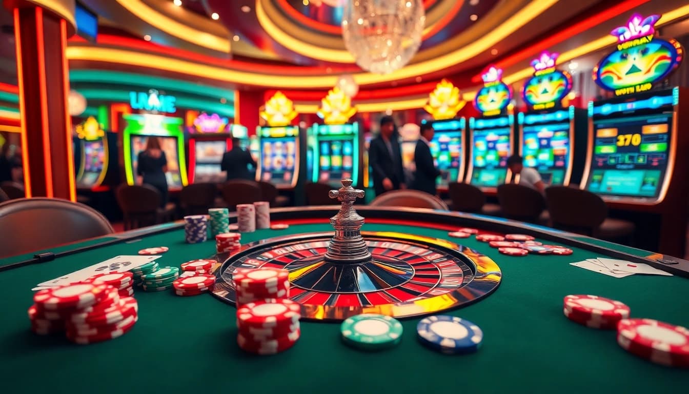 The hidden wiki 1 provides a vibrant casino scene with poker chips, cards, and a roulette wheel.