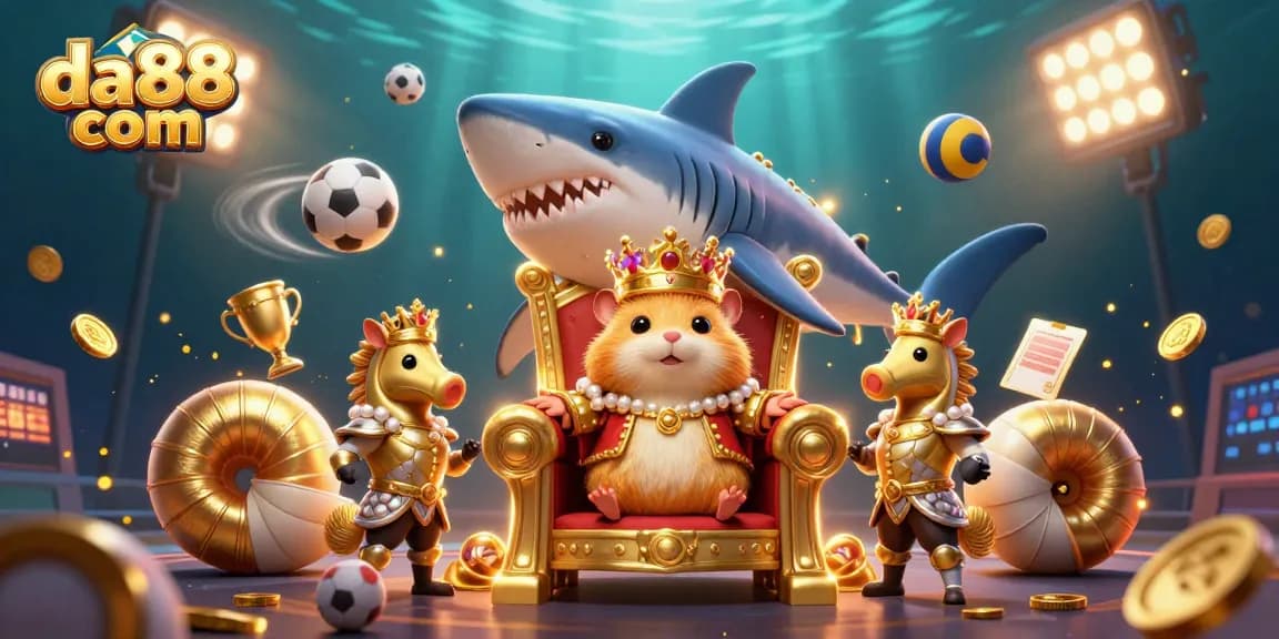Experience the thrill of betting with da88 com in this dynamic underwater casino scene.