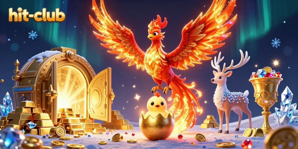 Spin the reels at hit-club, capturing the vibrant energy of jackpot excitement with phoenix and treasure!