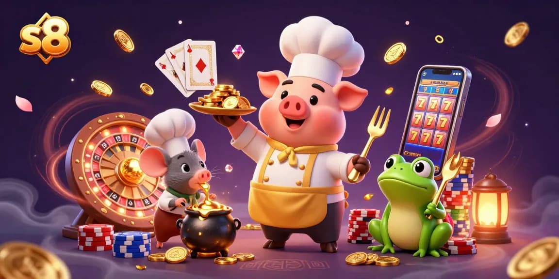 Engage in thrilling casino action at s8 with dazzling gold coins and dynamic gaming elements.