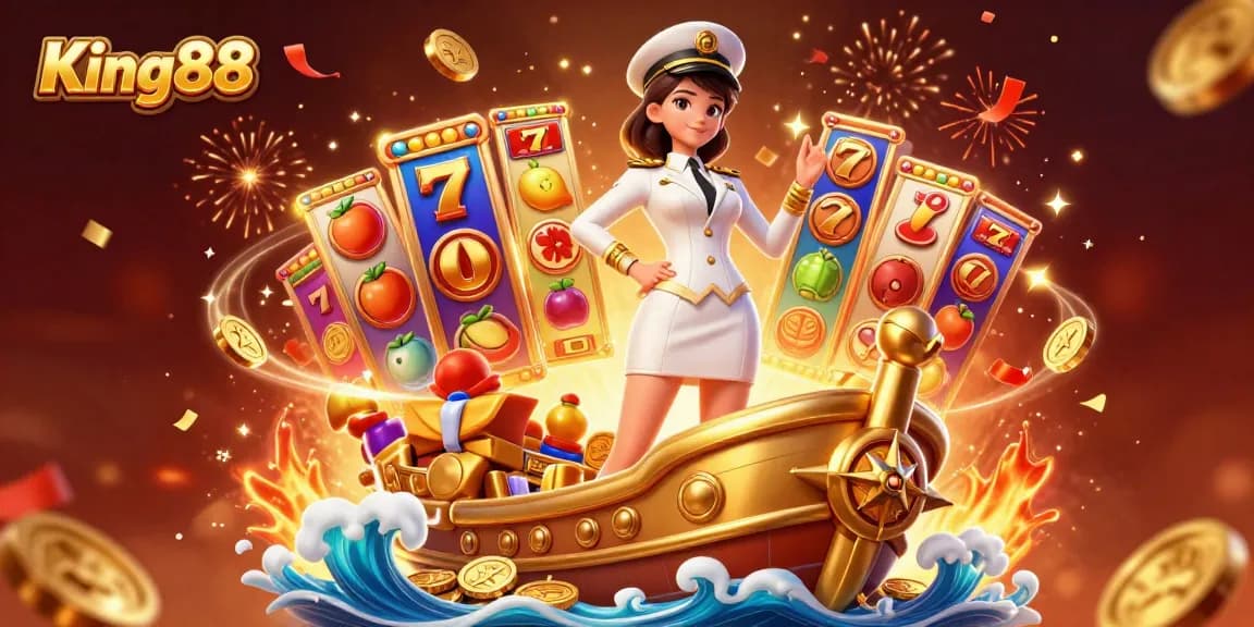 Experience thrilling wins at King88 with vibrant slot games and festive celebration.