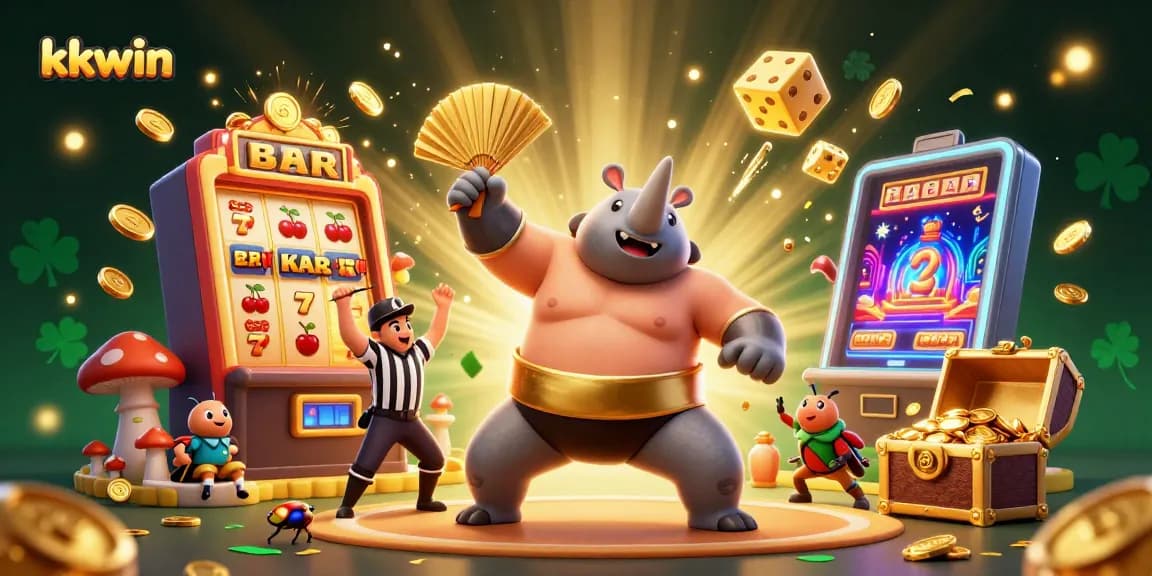 Experience the thrill of winning at kkwin with a dynamic scene illustrating excitement in online gaming.