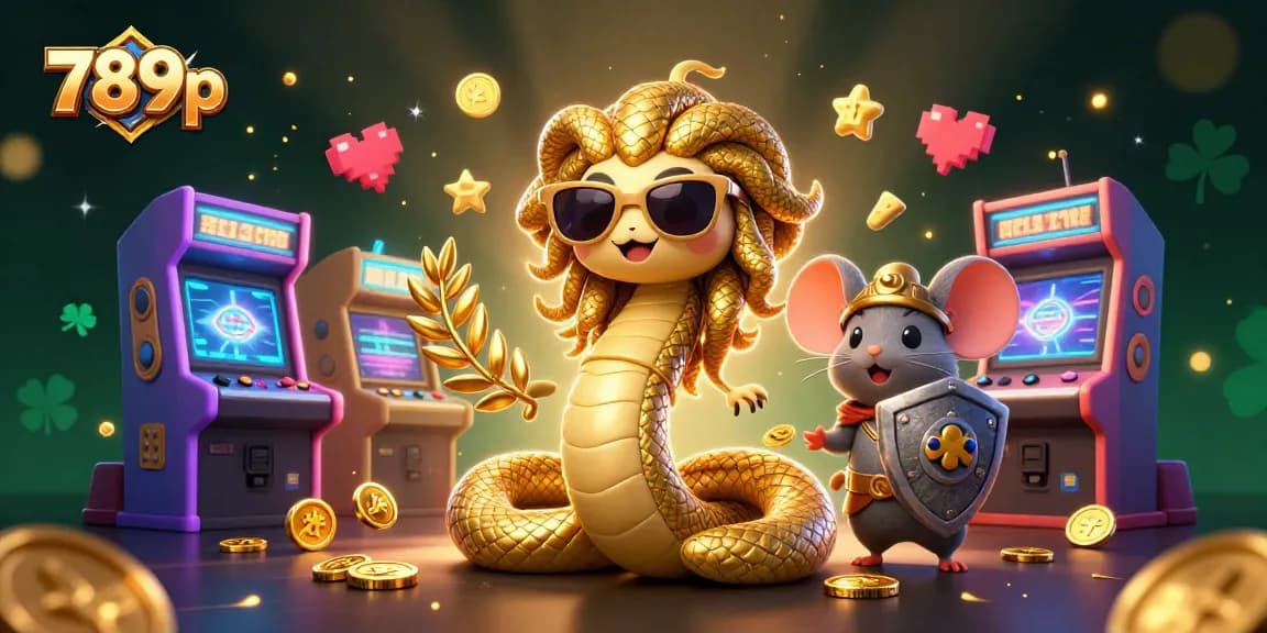 Experience exciting gaming action with 789p in a vibrant illustration featuring dynamic characters and casino elements.