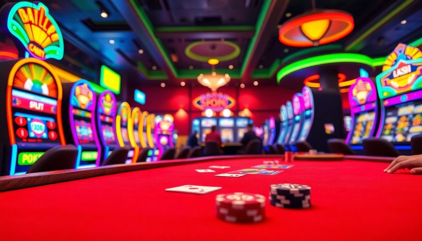 Spiele das aufregende Golisimo Germany Casino mit einer Vielzahl von Spielautomaten und Pokertischen.