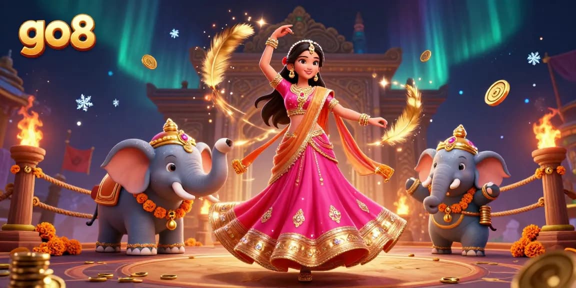 Experience thrilling gaming action at GO8 with vibrant characters and intense casino elements.