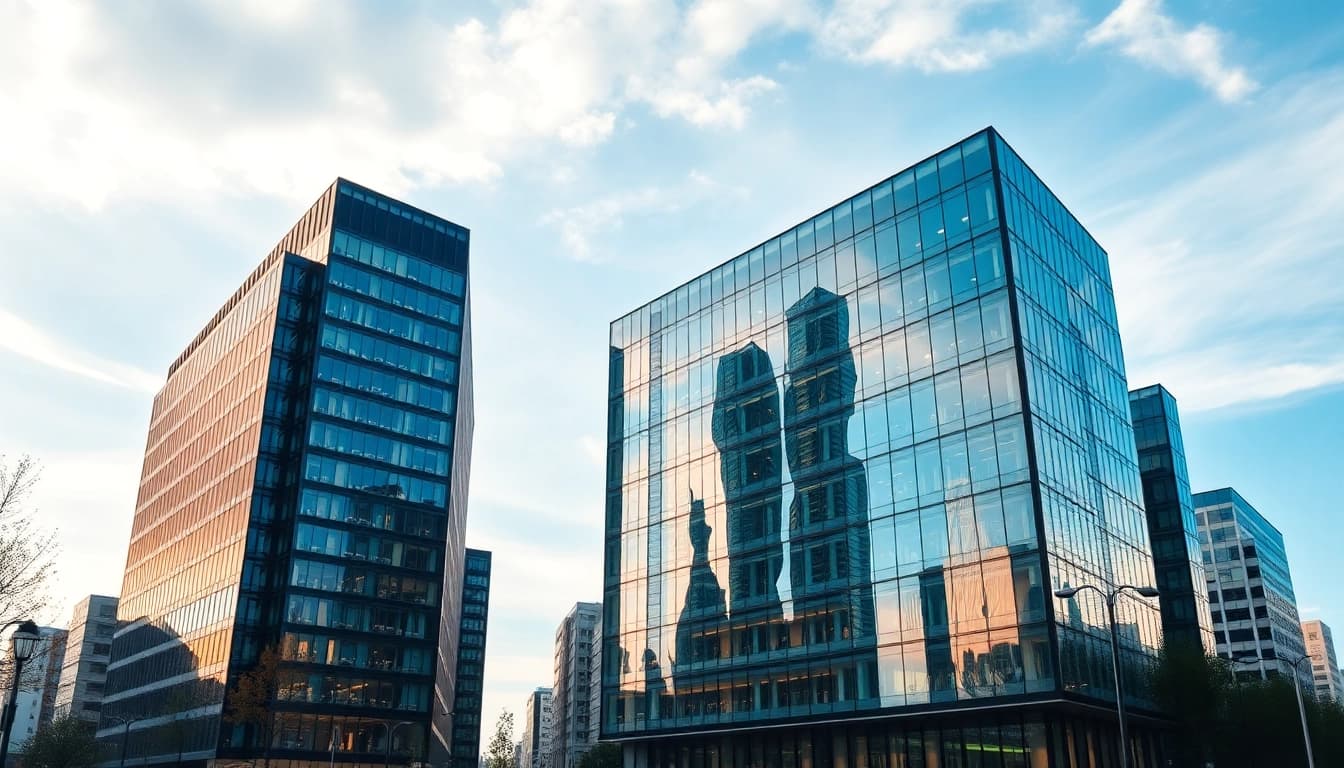 Professionelle Beratung in München – Unternehmensberatung München im modernen Bürogebäude präsentieren.