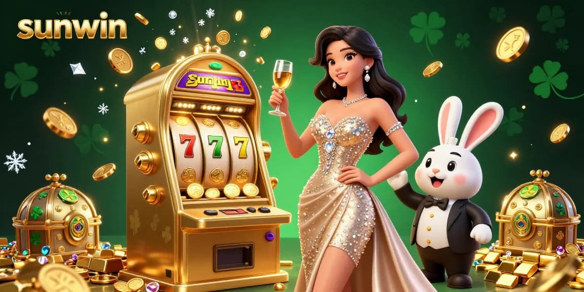 Experience thrilling wins at sunwin with an exciting 3D jackpot slot machine featuring dynamic gold coins and vibrant visuals.