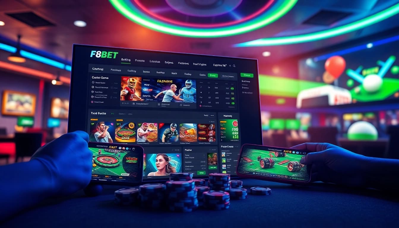 F8bet's vibrant online betting experience with live games and user-friendly interface.