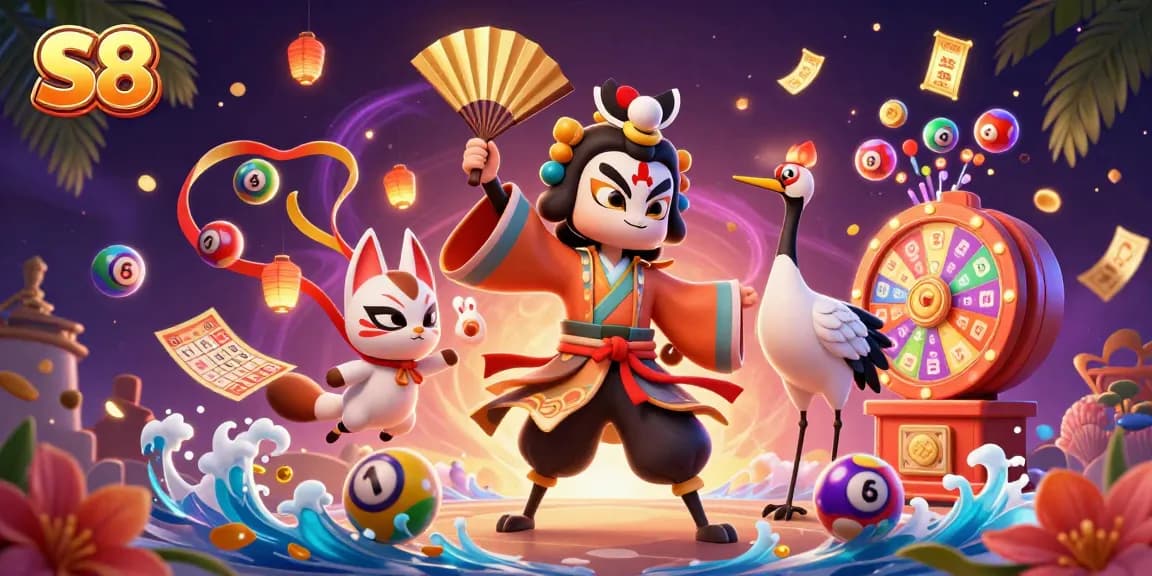 Experience vibrant gaming with S8's exciting lottery thrills and dynamic characters.