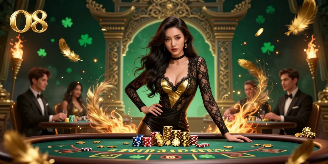 Experience O8's exclusive VIP baccarat with glamorous gameplay and high-value chips.