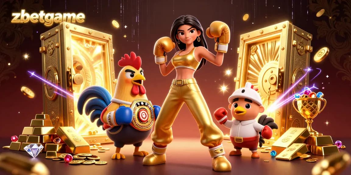 Win big with zbetgame's dynamic 3D casino scene highlighting excitement and wealth.