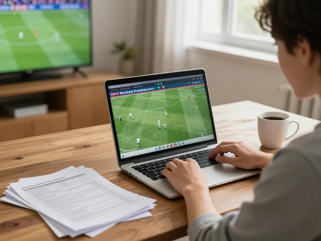 Analyzing soccer predictions for better betting decisions in a cozy home setting.