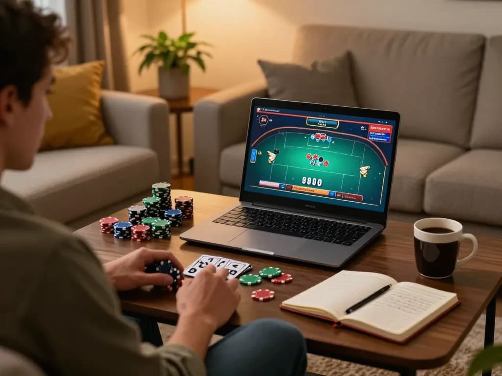 Player analyzing poker strategies while engaging in gameplay at 789win2.us.com.