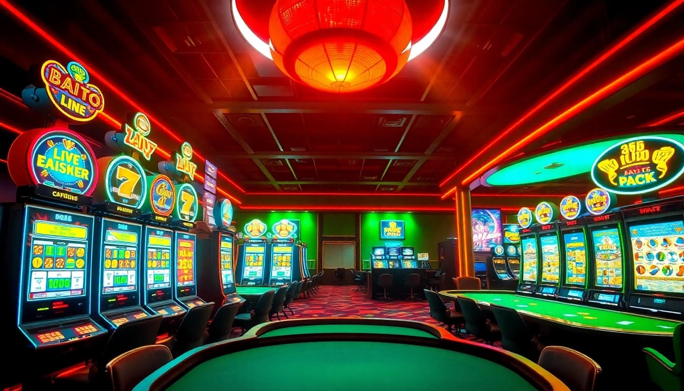 Experience thrilling gaming at online casino schweiz featuring vibrant slot machines and action-packed tables.