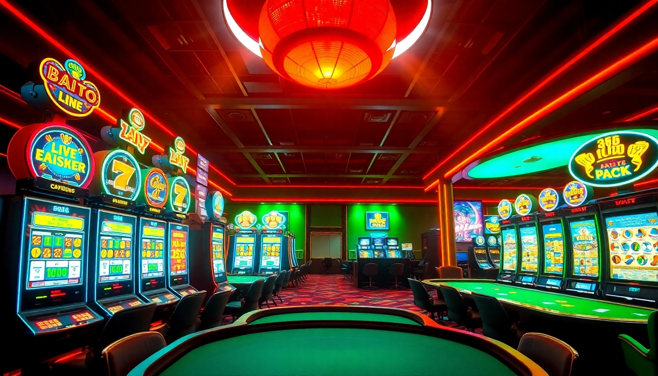Experience thrilling gaming at online casino schweiz featuring vibrant slot machines and action-packed tables.