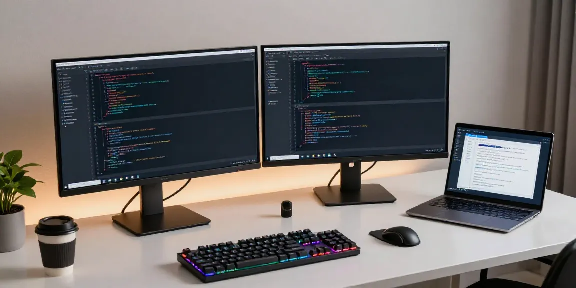 Gadget-Nachrichten: Modernes Entwickler-Setup mit hochwertigen Tech-Geräten und Software-Entwicklung.