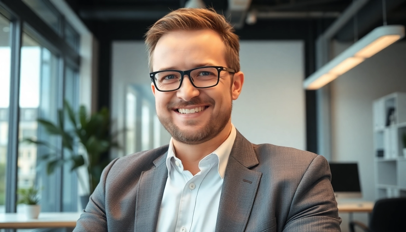 Headhunter im Gespräch mit Kandidaten über spannende Jobmöglichkeiten in einem modernen Büro.