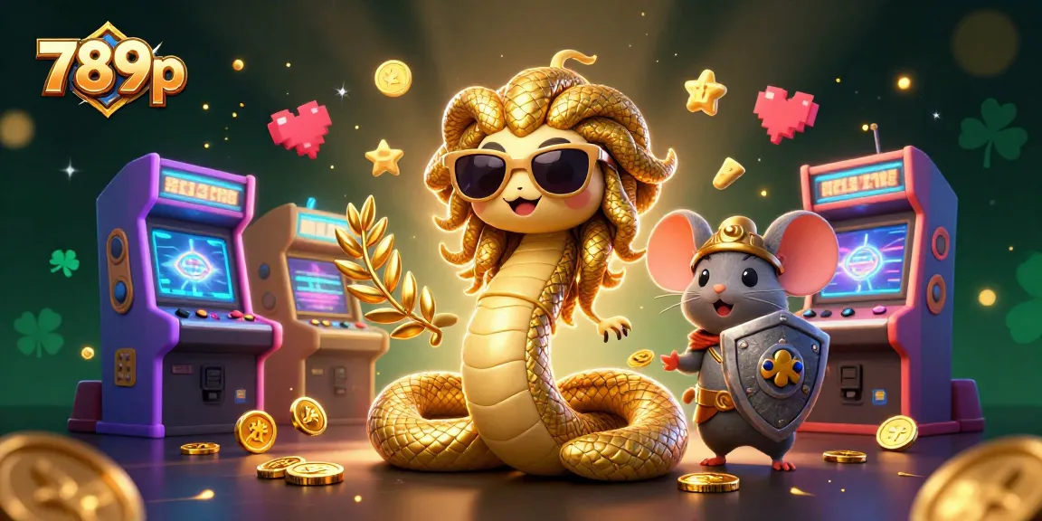 Experience exciting gaming action with 789p in a vibrant illustration featuring dynamic characters and casino elements.