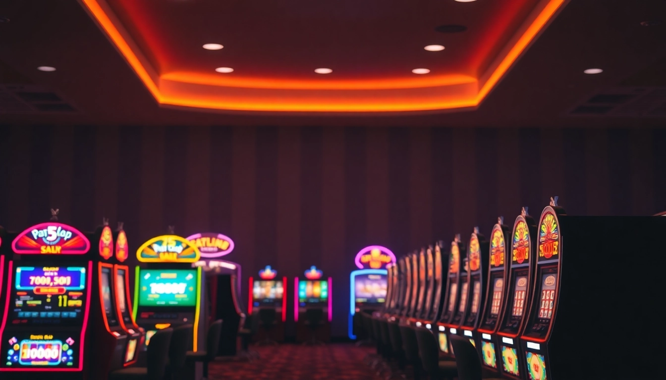 Exciting visuals of casino bonus ohne einzahlung with colorful slot machines inviting players to join.