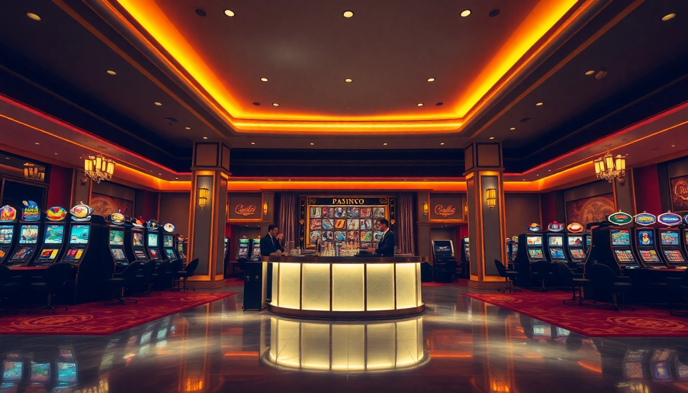Erleben Sie das beste Online Casino Schweiz mit einer luxuriösen Innenansicht, die Spieler anzieht und begeistert.