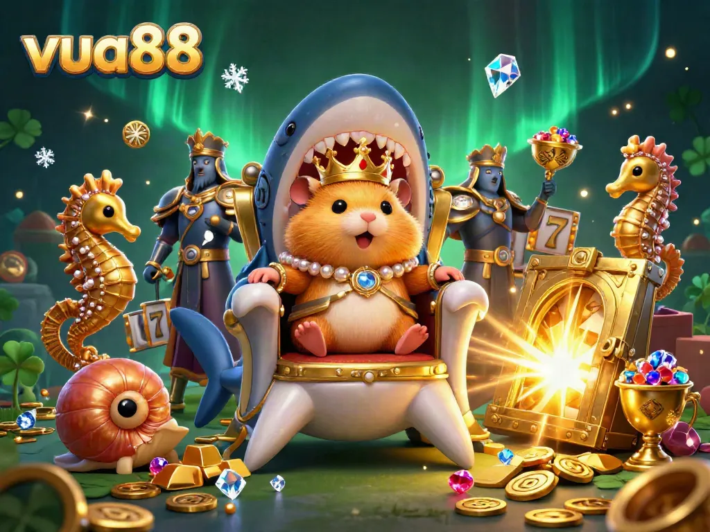 Join the action at vua88 featuring a golden hamster king and treasures of casino games.