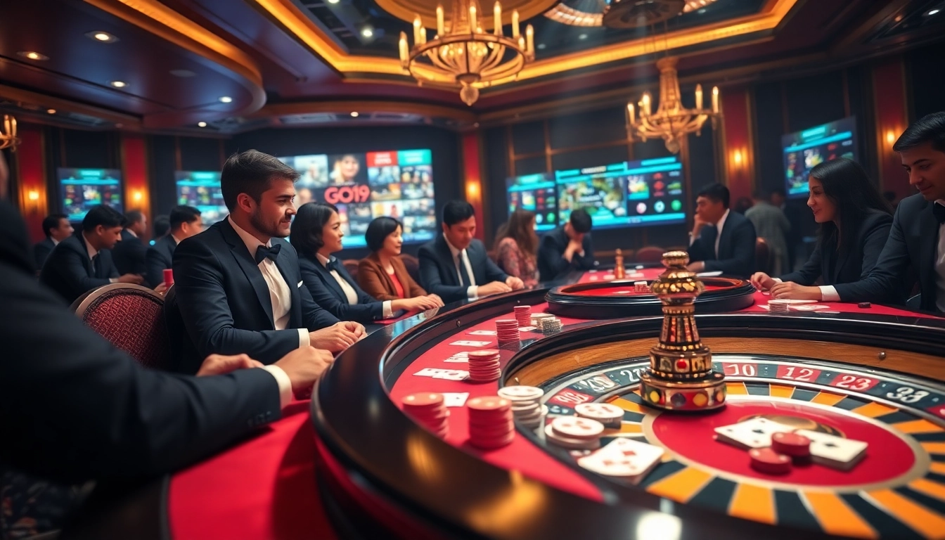 Experience thrilling gameplay at Go99 casino with vibrant chips and engaging card games.