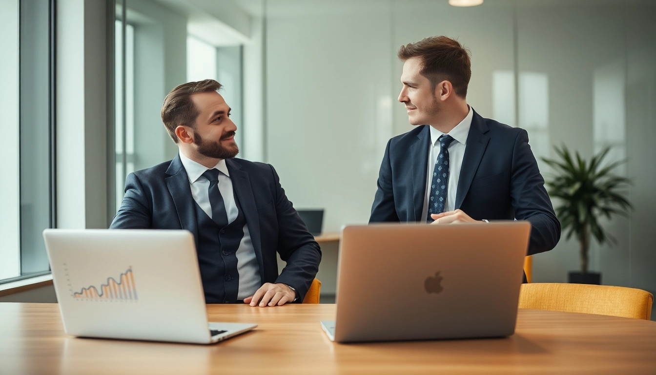 Headhunter Schweiz im Gespräch mit einem Kandidaten, vermittelt Professionalität und Vertrauen.