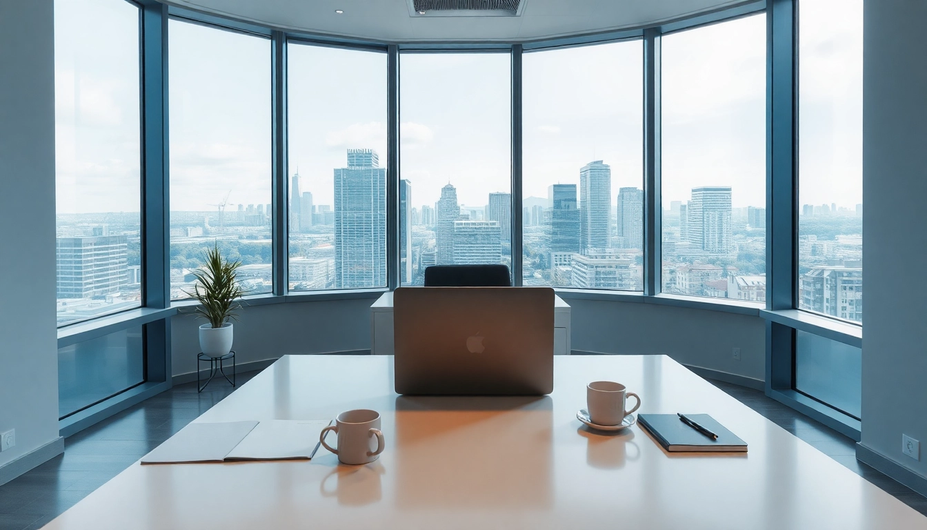 Professioneller Headhunter bei der Arbeit in modernem Büro mit Laptop und Notizen.