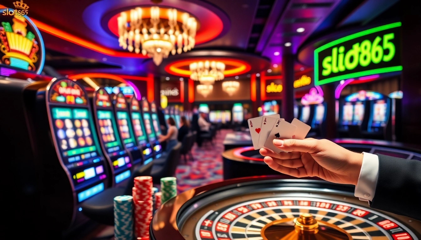 Engaging players at the slot365 casino with vibrant games and exciting action.