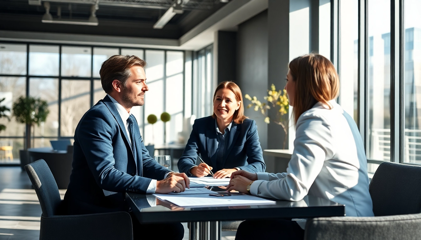 Headhunter Hannover in a professional recruitment consultation with a candidate.