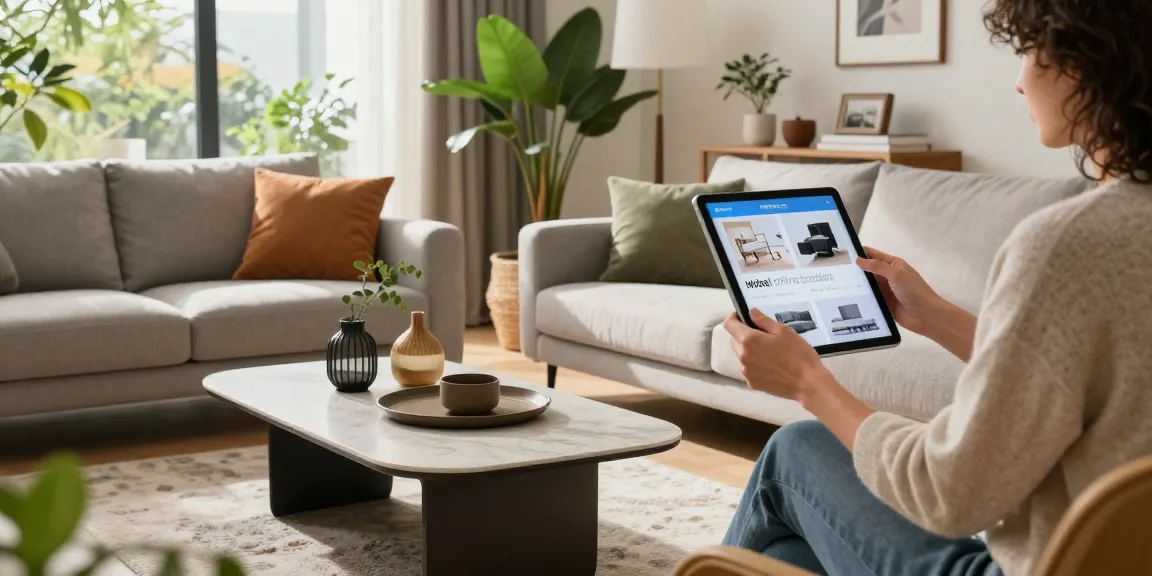 Entdecken Sie stilvolle Optionen für Möbel online bestellen in einem modernen Wohnzimmer, das mit natürlichem Licht und eleganter Dekoration gefüllt ist.