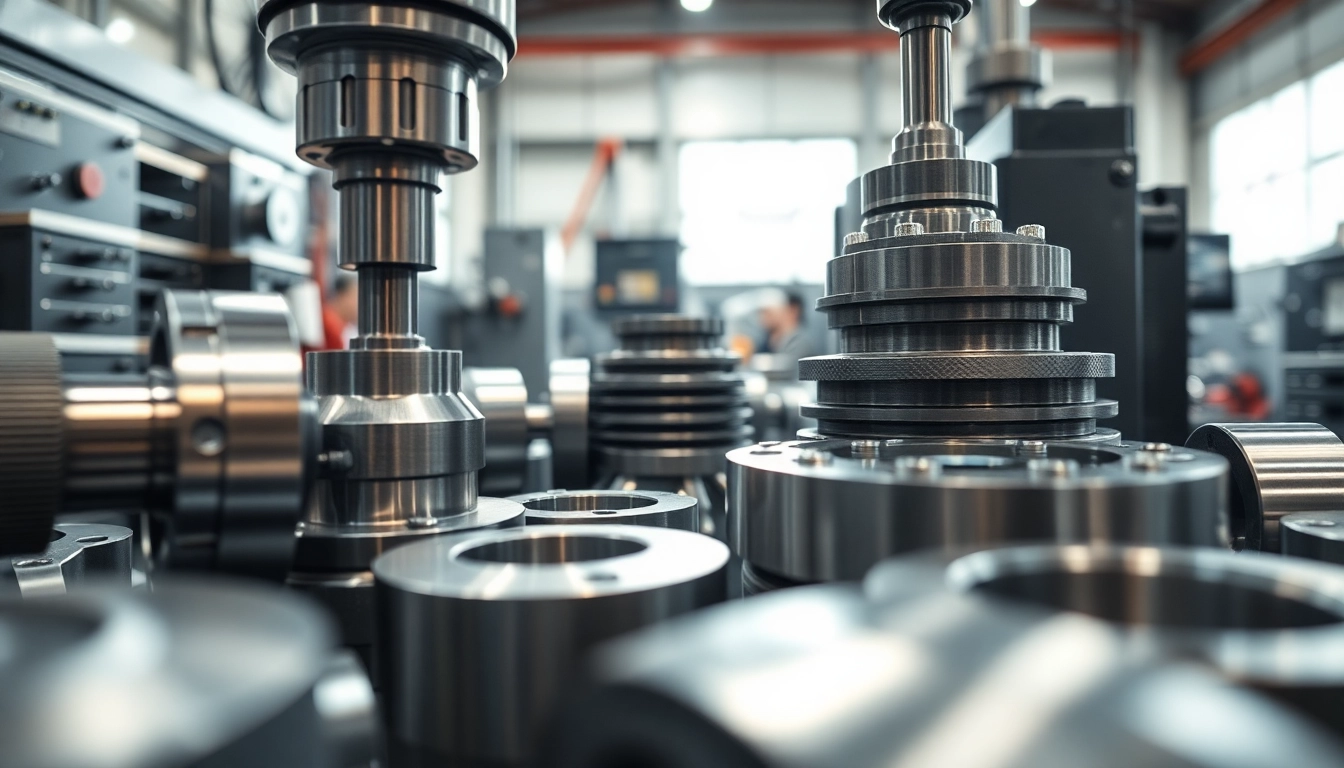 Präzise Herstellung von cnc drehteile durch moderne CNC-Maschinen in einer Werkstatt.