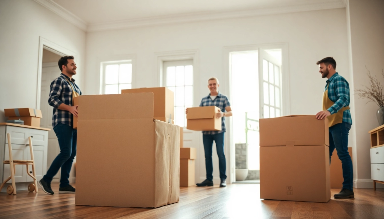 Umzugsunternehmen Ludwigshafen team efficiently packing boxes for a smooth relocation.