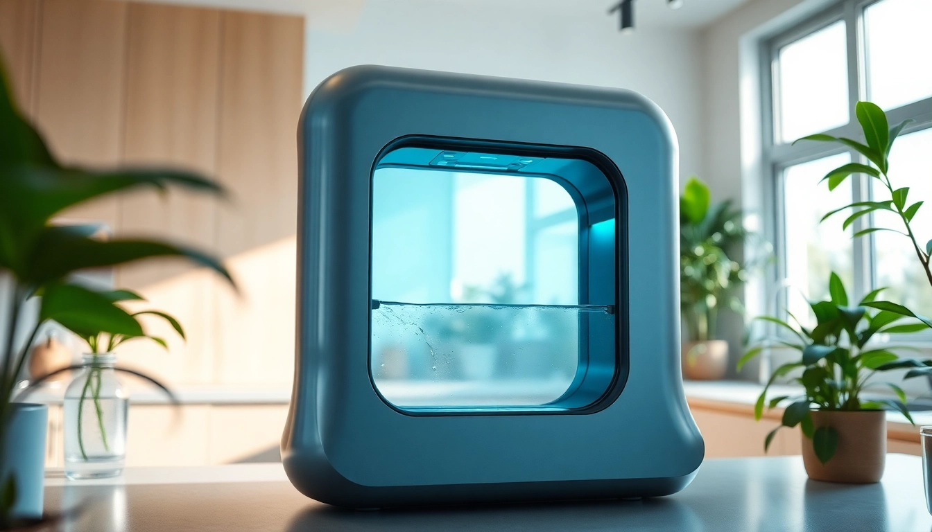 Die evodrop Wasseraufbereitungslösung kombiniert modernes Design mit Nachhaltigkeit.