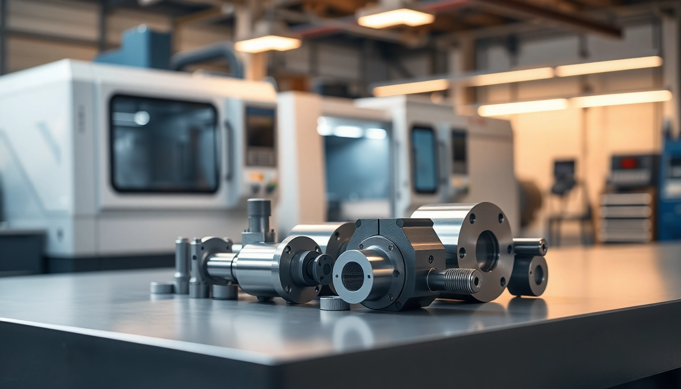 Sicht auf präzise CNC drehteile in einer modernen Fertigungsumgebung, die Qualität und Handwerkskunst präsentieren.