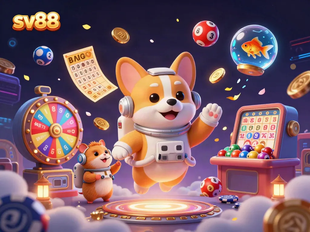 Catch incredible wins with sv88's immersive space casino, featuring vibrant characters and dynamic games.