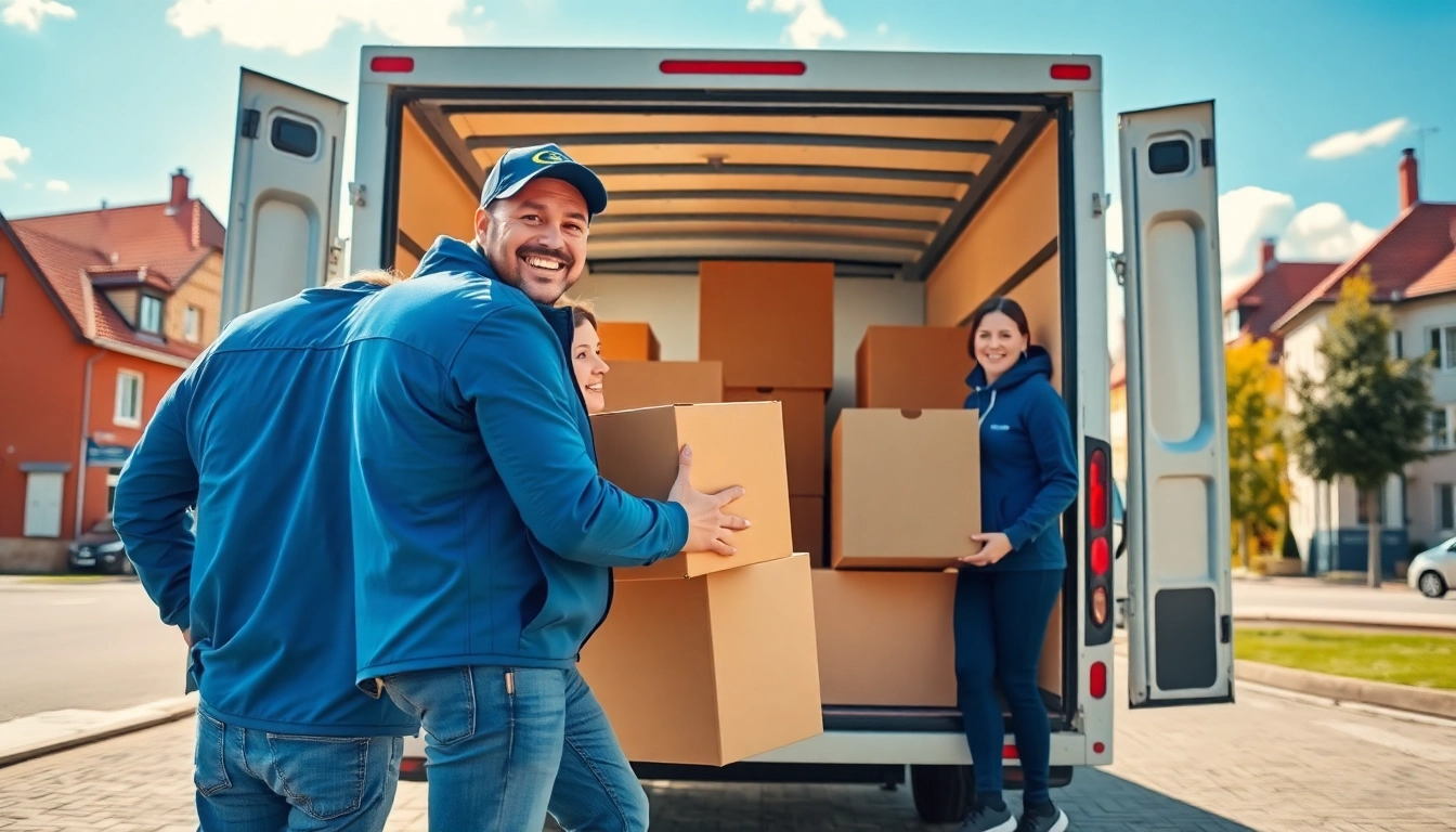 Professionelle Umzugshelfer im Saarland beladen Möbel ins Fahrzeug – umzugsunternehmen im Saarland bietet top Service.