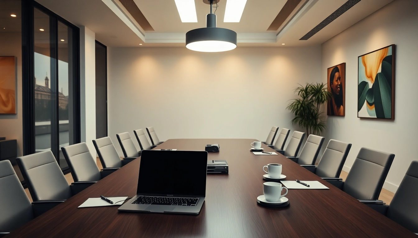 Professionelle Szene in einer Headhunter Agentur mit modernen Arbeitsplätzen und kreativen Elementen.