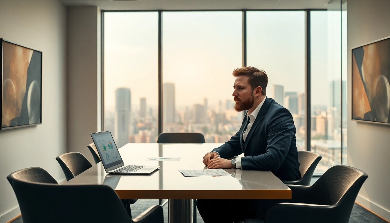 Headhunter CEO in einem Meeting, das strategische Entscheidungen trifft.