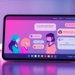 Engaging AI chatbot interface showcasing free sex AI interactions with colorful characters.