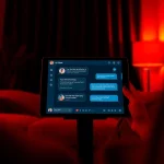 Engaging in porn AI chat with a cozy, modern interface showcasing intimate interactions.