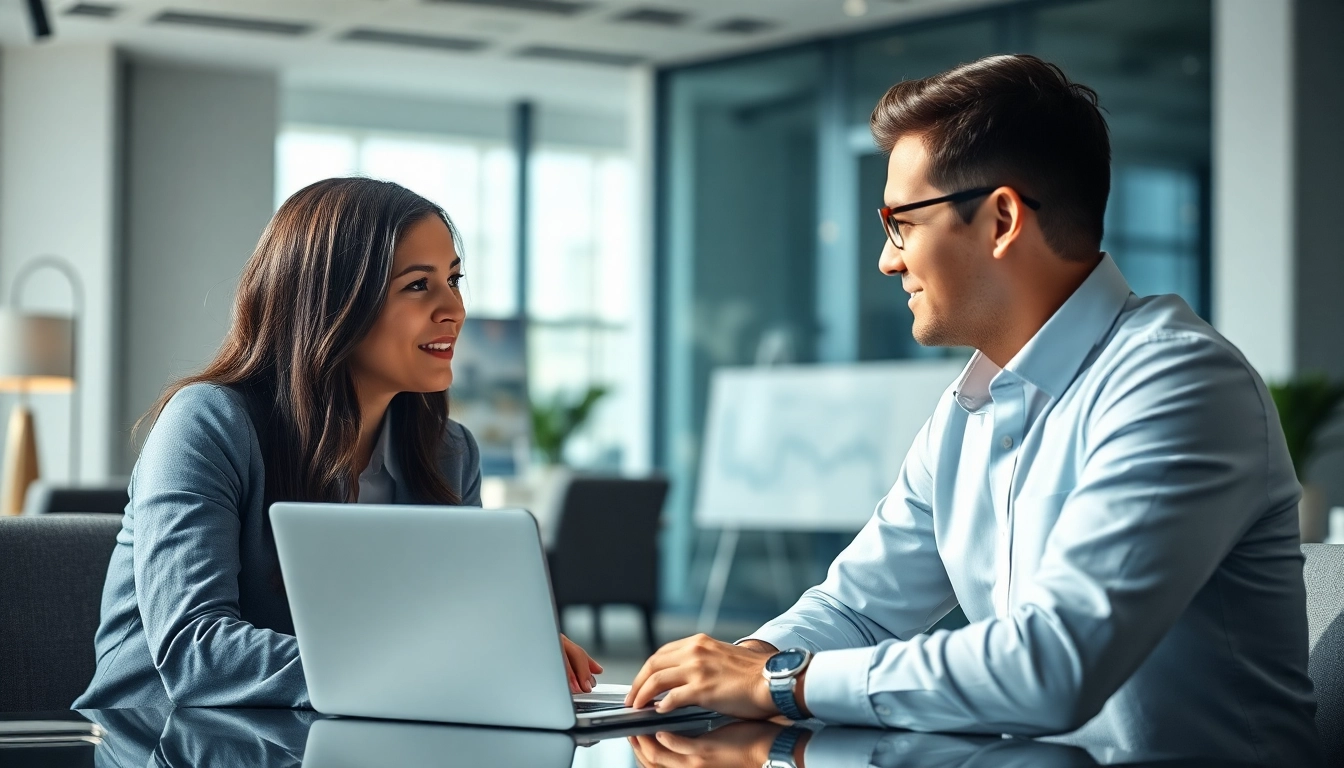 Headhunter Schweiz interview in a professional setting, highlighting collaboration and engagement.