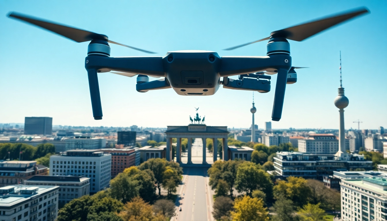 Drohnenvideos Berlin zeigen das Brandenburger Tor in beeindruckender Perspektive