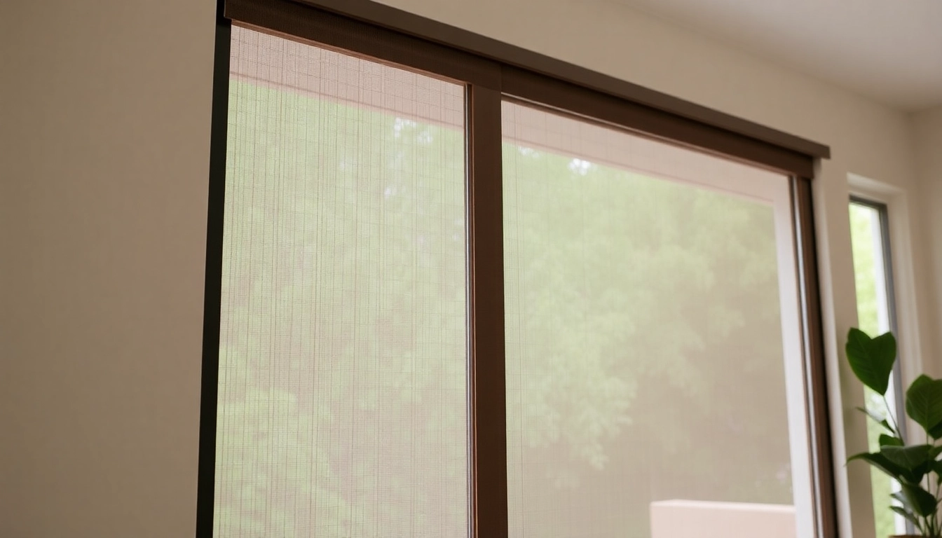 Instillation des insektenschutz für hebeschiebetür zeigt eine moderne, elegante Lösung gegen Insekten.