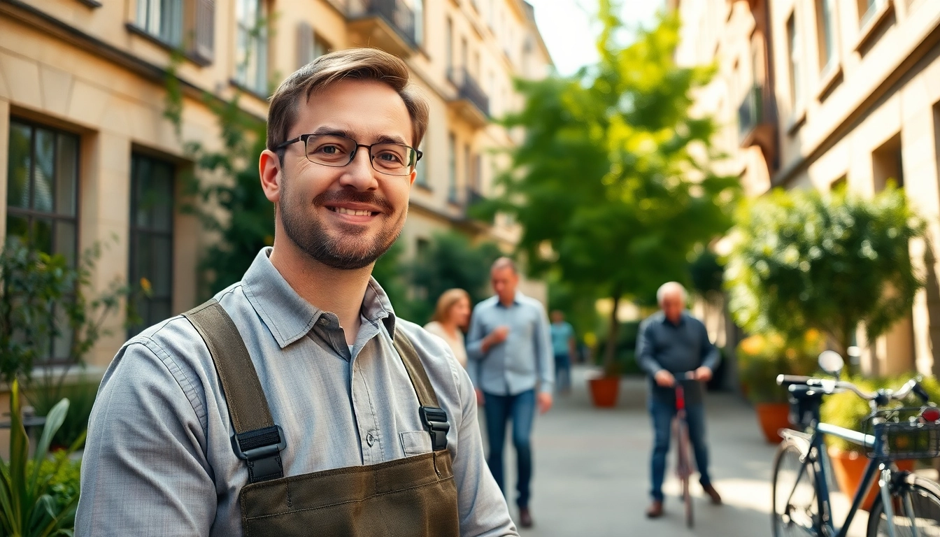 Professioneller hausmeister in münchen hilft Anwohner mit wichtigen Dienstleistungen.