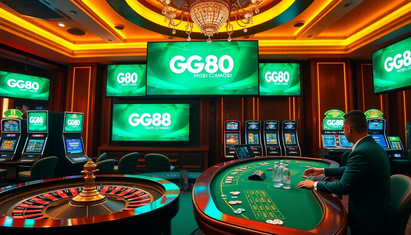 Experience the thrill of online gambling with GG88.MOBI, featuring vibrant casino tables and engaging gameplay.