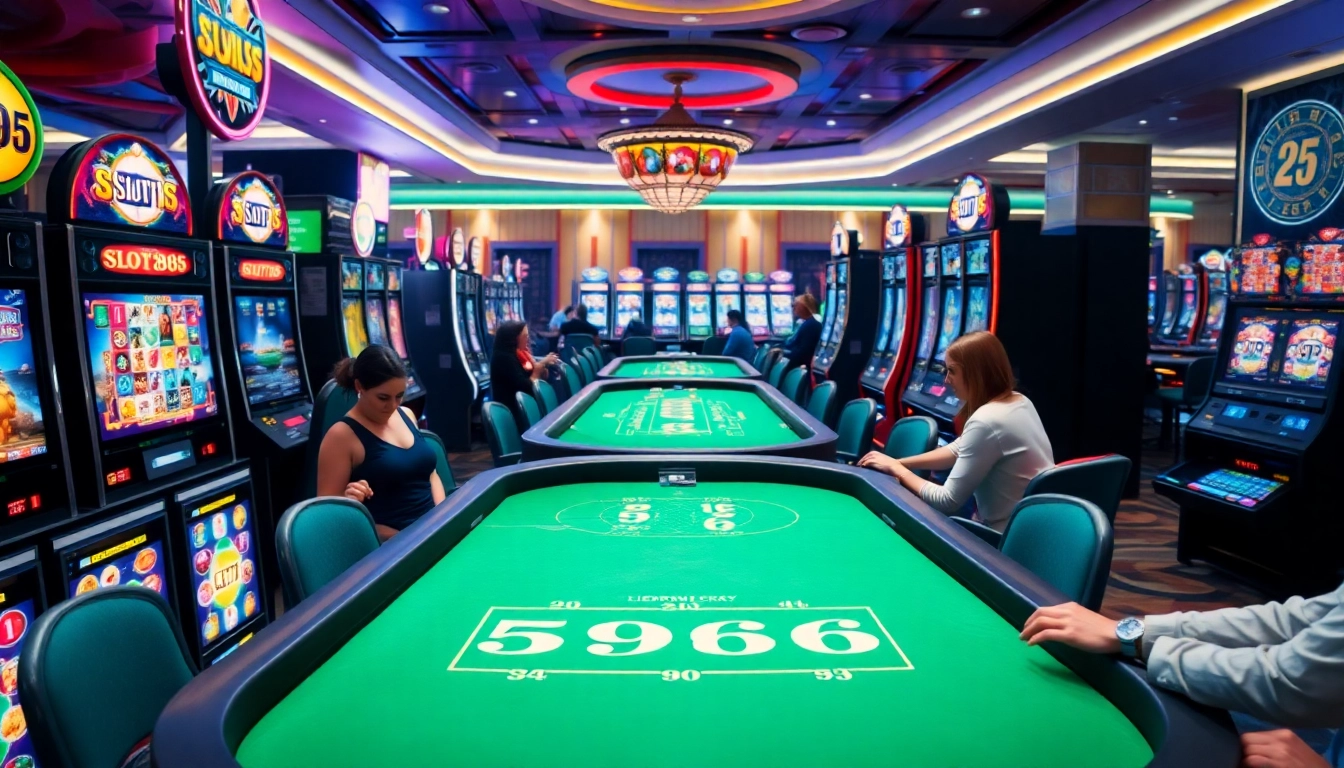 Experience the thrill of slot365 machines in a luxurious casino atmosphere.