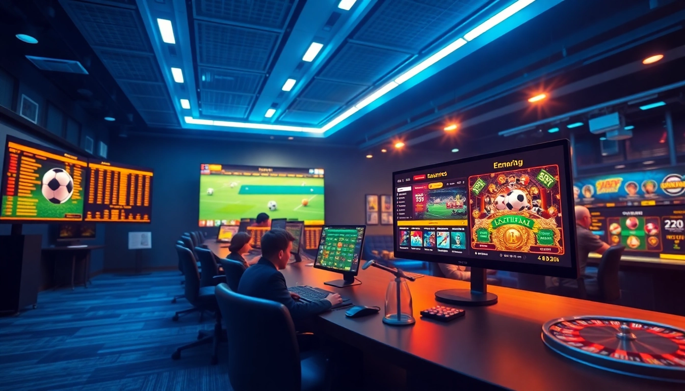 Engaging online betting platform showcasing nha cai uy tin with various sports and casino games.